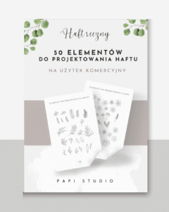 50 elementów do projektowania haftu na użytek komercyjny, pdf do druku
